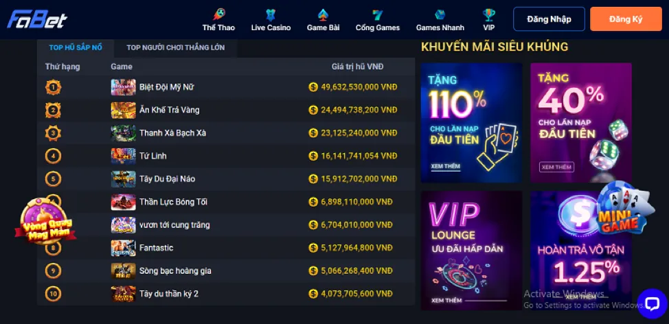 Tính năng nền tảng clup88